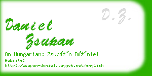 daniel zsupan business card